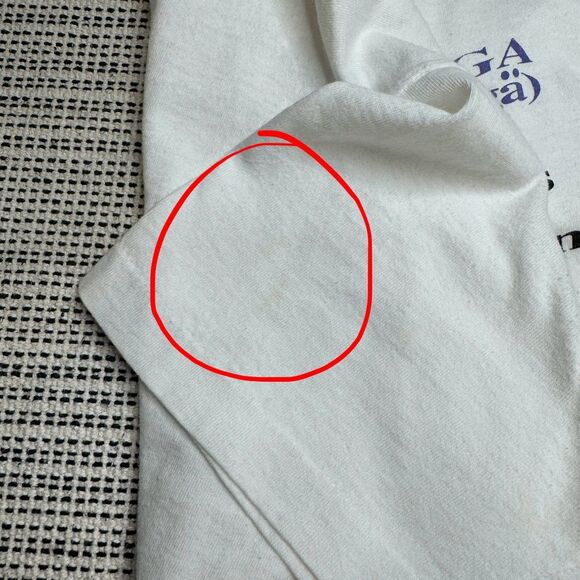 Vintage 1993 fruit of the loom made in the USA white T-shirt size large - Picture 11 of 11